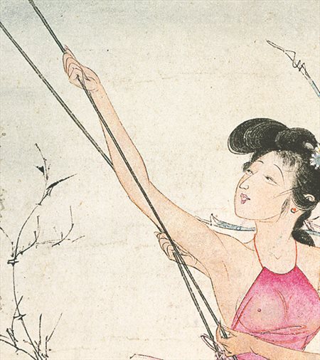 梁园-胡也佛的仕女画和最知名的金瓶梅秘戏图